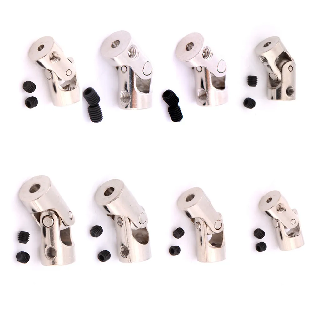 

1PCS 2/2.3/3/3.17/4mm Car Boat Model Universal Coupler Joint Coupling Steel Shaft Connector Crossing 8 Styles Shaft To Shaft