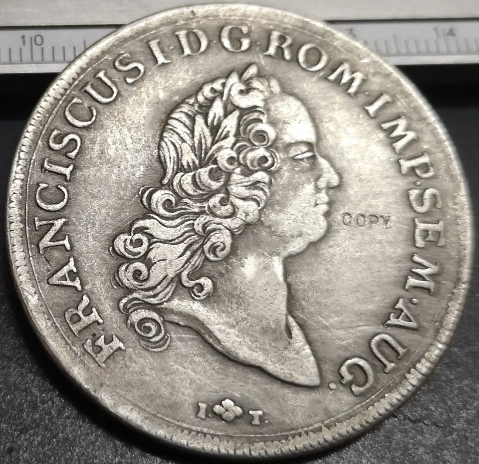 Немецкий герметик states 1765 F(A)H 1-копия монеты Франца I с посеребренным покрытием |