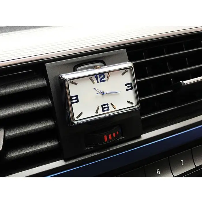 

Car Quartz Watch Interior Stick-On Clock Vehicle Dashboard Time Display Clock