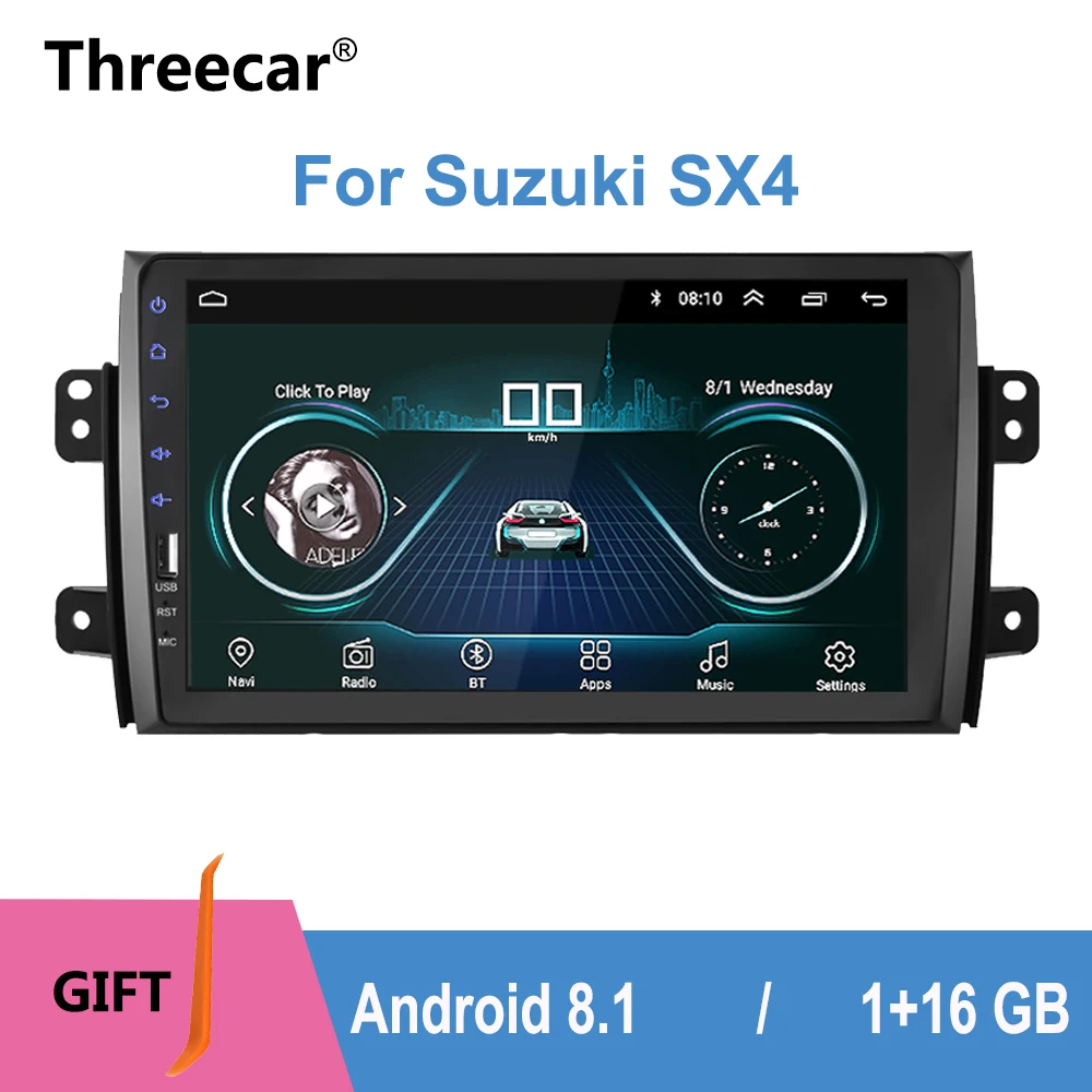 

2Din 9'' Android gps MP5 Car Radio Tape Recorder Stereo WIFI Car dvd Player For Suzuki SX4 2006 2007 2008 2009 2010 2011 2012