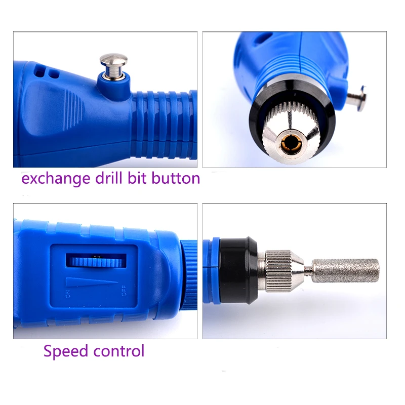 Электрический набор сверл для маникюра, маникюрные инструменты, набор наконечников, резиновый силиконовый гибкий полировщик, набор фрез