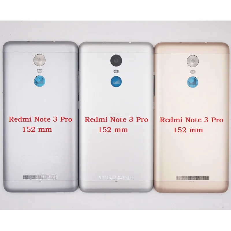 

BaanSam New Battery Door Back Cover Housing Case For Xiaomi Redmi Note 3 Pro (152mm) Lengthen Version With Power Volume Buttons