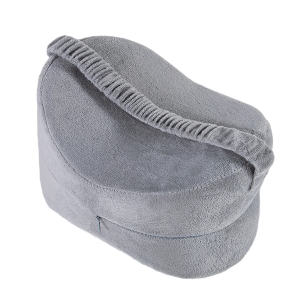 Memory Foam Knee Pillow Washable Cover Elastic Strap Leg Pillow for Pregnancy Leg Hip Pain Sleeping Yoga Foot Cushion Pillow