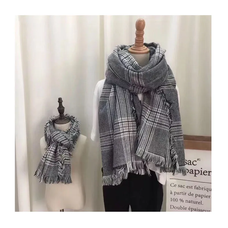 

Women's men's autumn and winter fashion long tassel shawl winter warm big cashmere scarf