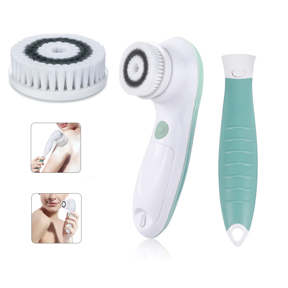 

TOUCHBeauty Washable Facial Cleansing Body Brush For Skin Cleaning And Exfoliating With Two Speed Settings 2 In 1 Skin Care Tool