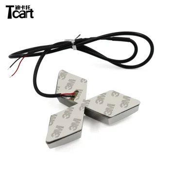 

Tcart 1 set 4D Car Front Badge Led Light Auto Logo Lights Car Emblem Sticker for Mitsubishi Lancer pajero White Red Blue