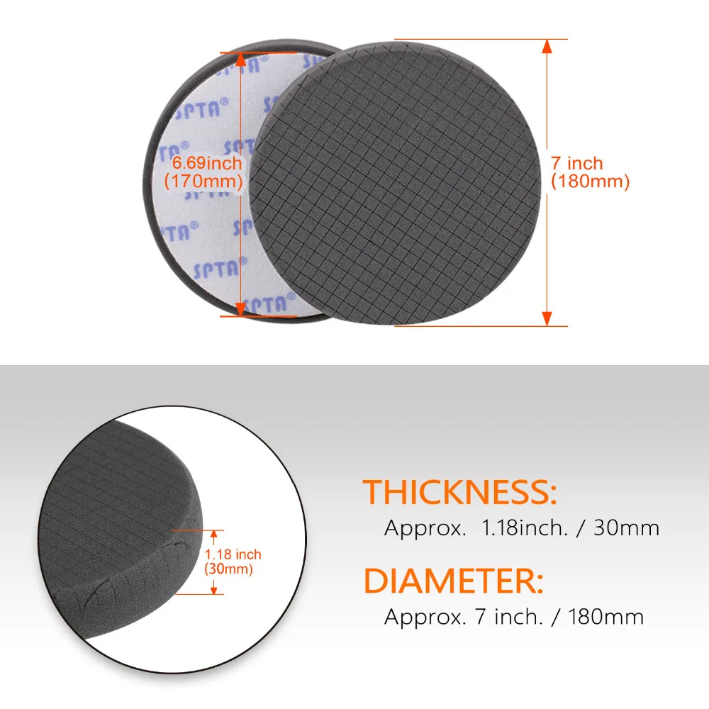 SPTA 7 дюймов(180 мм) 8 шт. полировальный набор полировальных подушечек комбинированные полировочные подушечки буферные полировальные подушечки " Набор для полировщика автомобиля