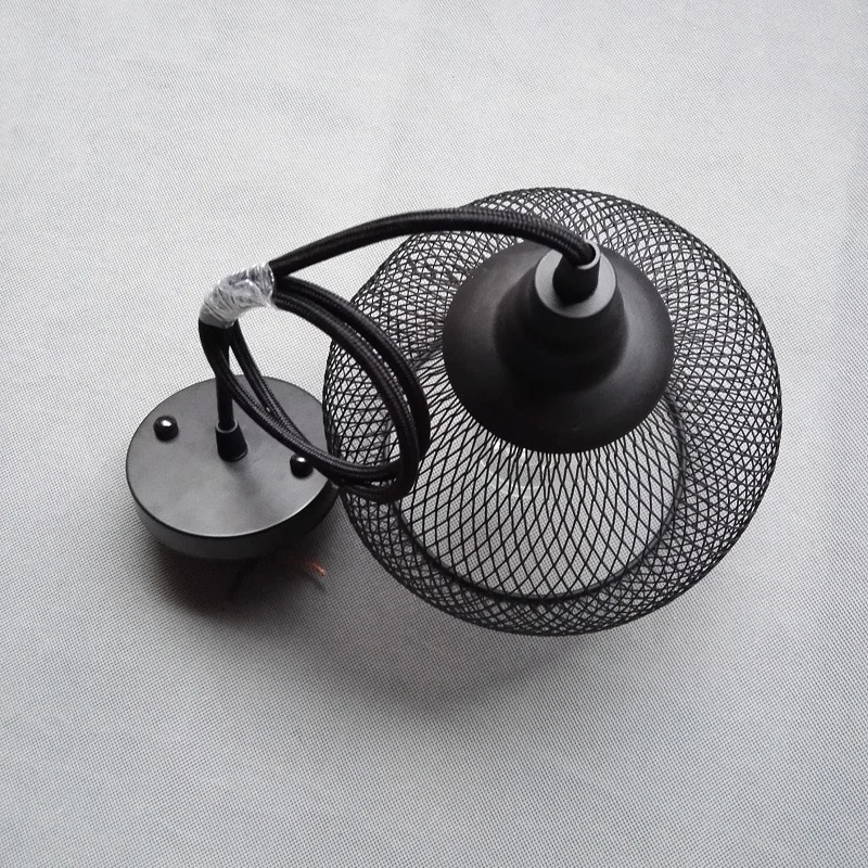 

creative 90-260V E27 Nordic Pendant Lights For Home Lighting Modern Lamp with wire mesh Lampshade for dinning room Lighting