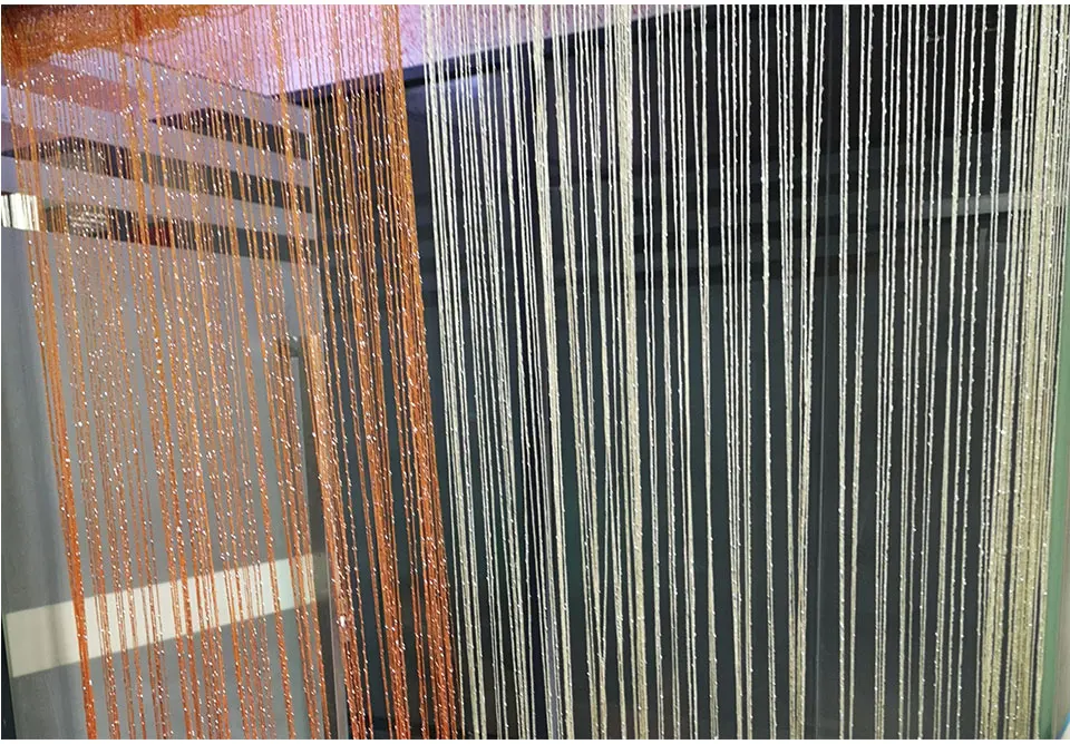 Shiny Flash Line Tassel String Door Translucidus Divider Sheer Curtains Tassel For Living Room Bedroom Girls Kitchen Valance (16)