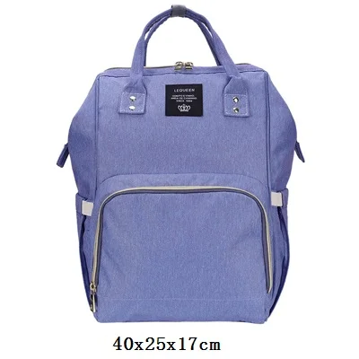 Модная сумка для подгузников для мам, брендовая Большая вместительная детская сумка, рюкзак для путешествий, дизайнерская сумка для ухода за ребенком - Цвет: 7