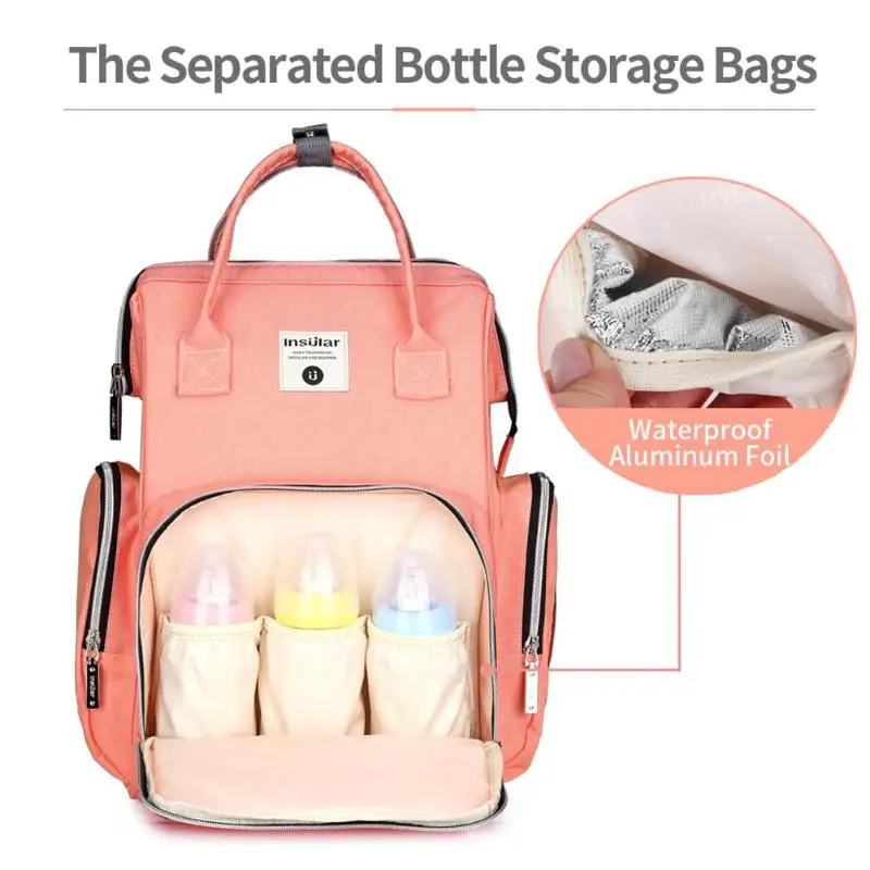 Insular коляска bolsa большая емкость детский дорожный рюкзак для мам сумка для кормления уход за ребенком многоразовые трусики-подгузники сумка