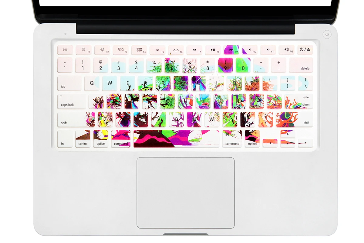 HRH США 3D наклейка цветок Радуга силиконовая клавиатура крышка клавиатуры протектор кожи для старого Apple Macbook Pro 13 15 17 Air 13 retina 13 - Цвет: Flower Mountain