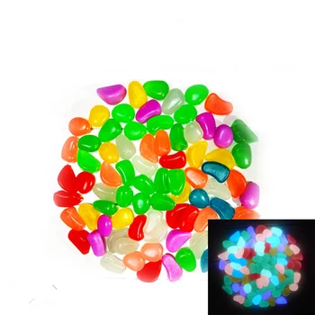 2016 New 10PCS Luminous Light-emitting Artificial Pebble Stone Fish Tank Aquarium Stone Decoration Hot New