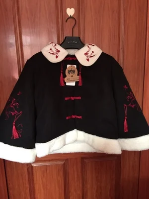 Grandmaster of Demonic Cultivation Lan wangji Wei wuxian Coat Skirts Embroidered velvet jacket autumn Winter Cosplay Gifts