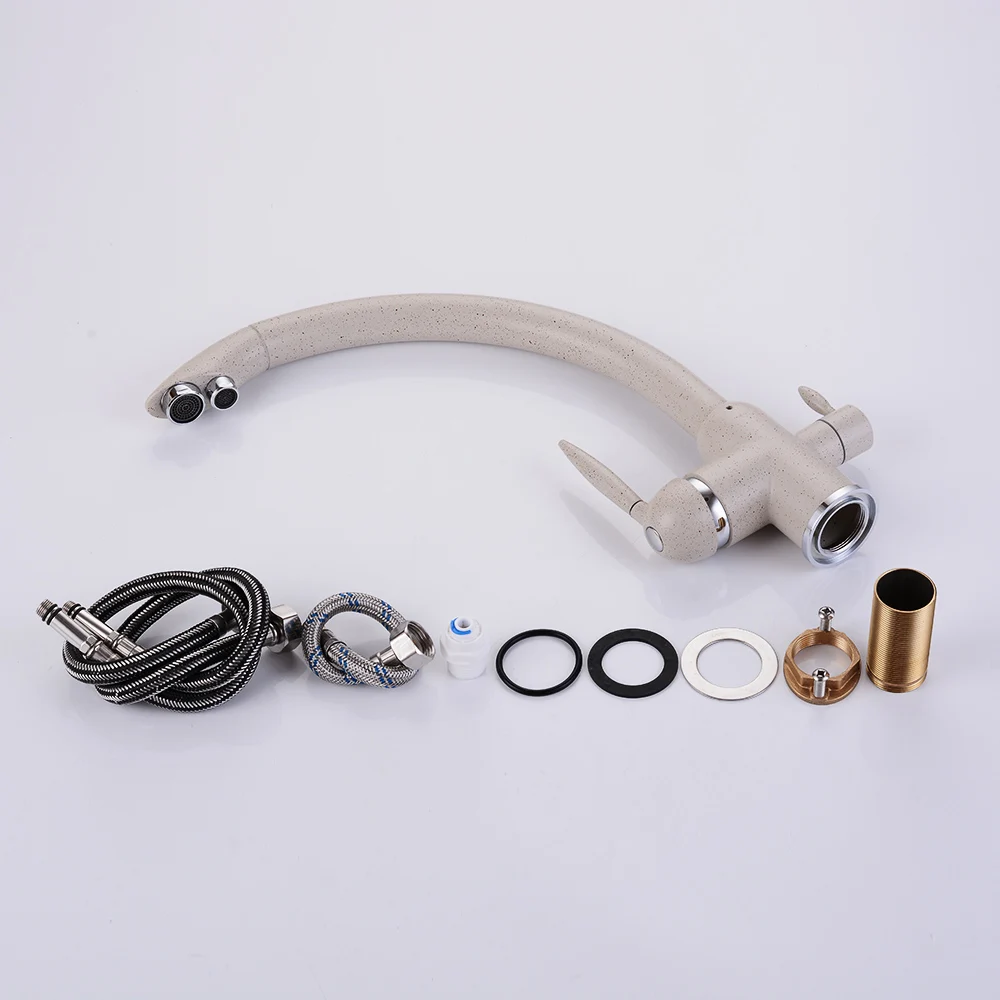  Sink Faucet Kitchen Mixer Tap 360 Swivel Deck Mounted Chrome Kitchen Faucets Black Taps Cold and Ho - 33043382985