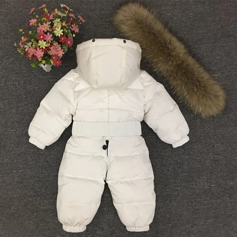 Newborn Winter Romper Baby Snowsuit Infant Overcoat Kids Snow Wear Jumpsuit Duck Down Coatton Liner Child New Year Costumes