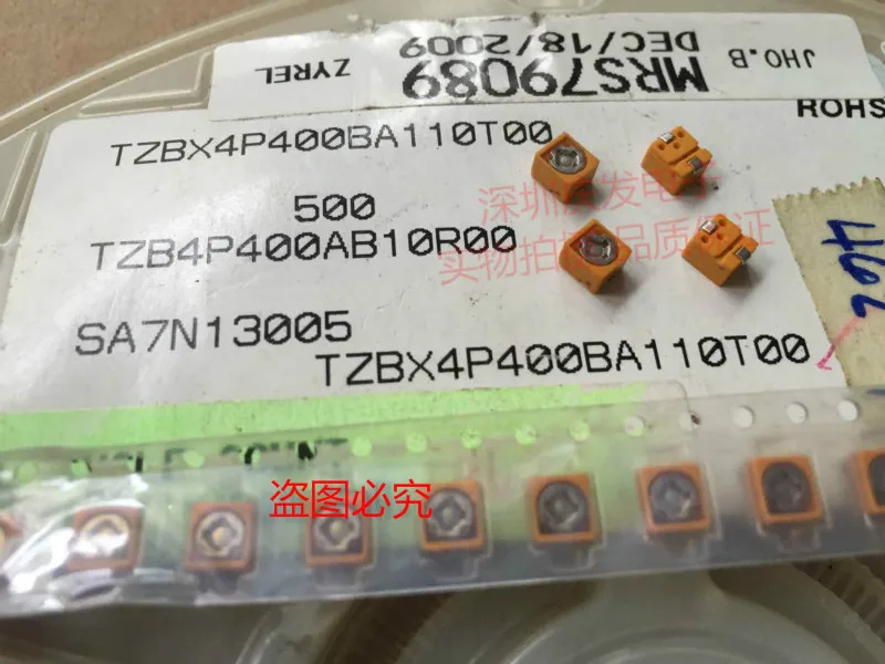 Япония Импорт TZBX4P400BA110T00 подстроечный конденсатор 4*4 40pf SMD переменный конденсатор(индуктор