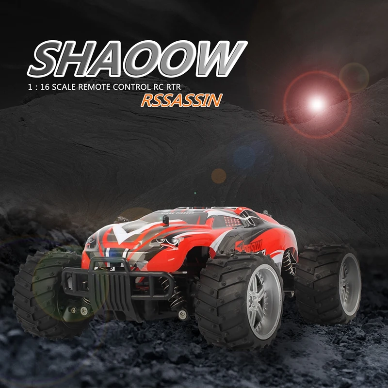 

2.4GHz 2WD High Speed Racing Car Rock Crawler 1/16 Scale Remote Control RC RTR(red)
