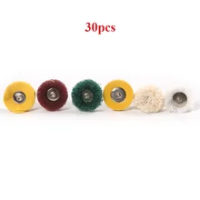 Горячее предложение 30 шт./упак. Диаметр с фокусным расстоянием 25 мм полировальная щетка Т-образный ключ 3 мм хвостовик подушка для полировки полировочное колесо кисти для полировки и шлифования