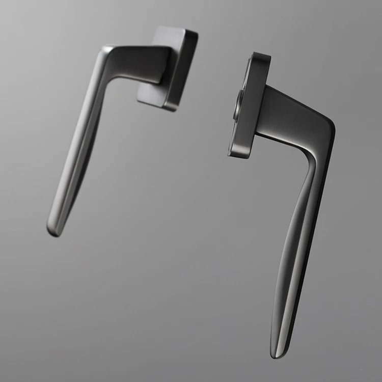  Gray /zinc alloy door handle Interior /Square Bedroom door lock Split Silent door lock Door hardwar - 33055248543