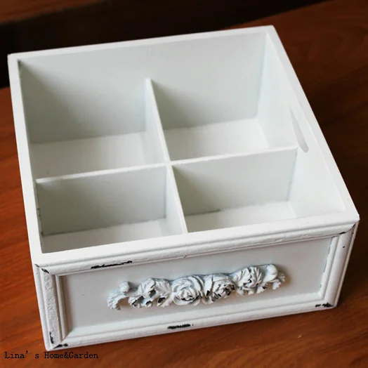 PHOTO FRAME TOP WOOD TRINKET/ STORAGE BOXin Storage Boxes & Bins from