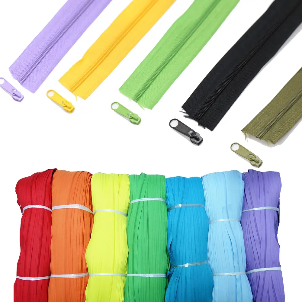 3 м #3 нейлоновые молнии с цветным подобранным ползунки для самостоятельного пошива одежды аксессуары 24 цвета вариант