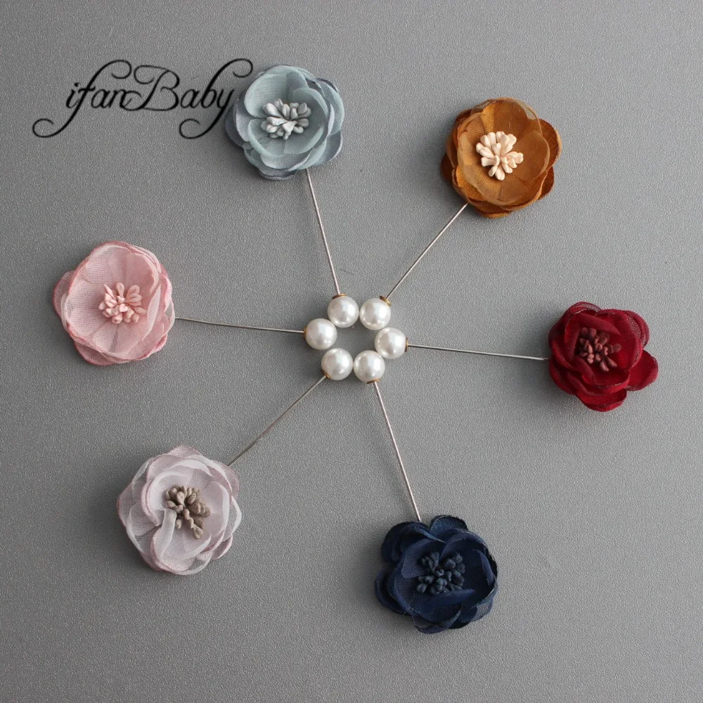 

Boutique flower lapel pins for kids Men women suit party wedding brooch pin Korean brooch