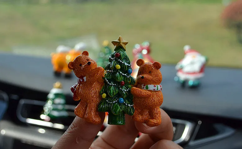 Рождественский освежитель воздуха, автомобильный орнамент, Санта-Клаус, маленькое дерево, украшения, воздушный выход, духи, Клипса-диффузор, твердые автомобильные аксессуары