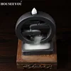 HOUSEEYOU Square Incense Ceramic Backflow Incense Burner Creative Home Decor Incense Holder Censer Living Room Office Ornament ► Photo 3/6