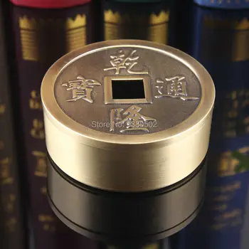 

Selling Mini Small Alloy Coins Shape Ashtray With Lids Gift For Friend Decoration Accessories