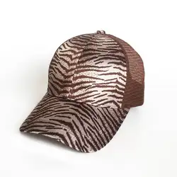 HOT Women's Ponytail Leopard Cap Messy Buns Adjustable Mesh Baseball Hat Snapback Animal Stripe Pattern Hat for Men outdoors HOT Women's Ponytail Leopard Cap Messy Buns Adjustable Mesh Baseball Hat Snapback Animal Stripe Pattern Hat for Men outdoors