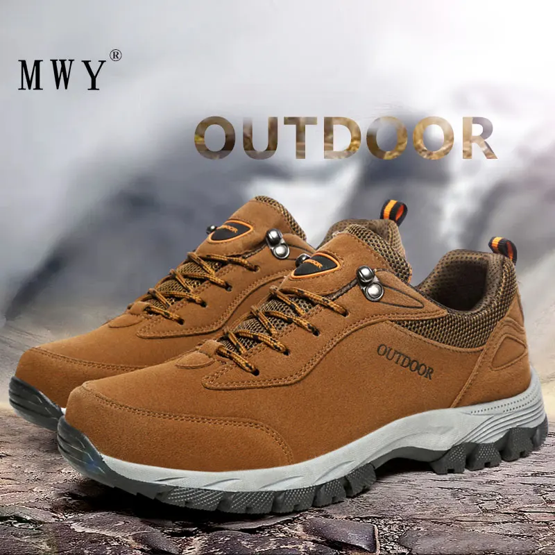 

MWY Outdoor Sport Climbing Mountain Sneakers Men Zapatillas Deportivas Comfortable Warm Athletics Trekking Shoes Hiking Shoes