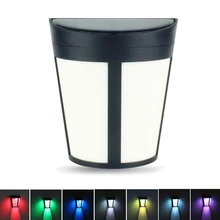 T LED Coloridos Luz de Rua de Energia Solar Sensor de Movimento PIR Jardim Lâmpadas de Segurança Noite Da Lâmpada Ao Ar Livre Lanterna À Prova D’ Água Luz de Parede