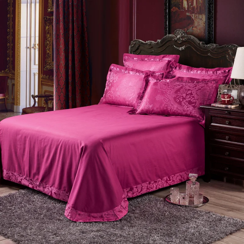 Waliicorners Silk Cotton Jacquard Golden Classic Bedding set Silky Smooth Duvet Cover Bed Sheet Pillowcases 39 2224055 (1)