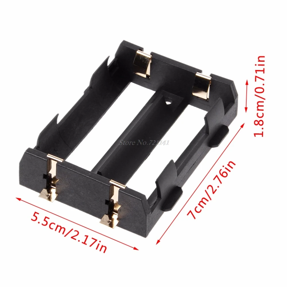 Самодельный Держатель контейнера для батарей SMD коробка для 2x26650 3,7 V перезаряжаемая батарея 4Pin электронные запасы