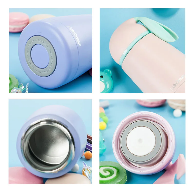 hot bpa free 300ml creative portable mini water bottle childen Cartoon Rabbit Stainless steel vacuum flask tea milk thermos cup