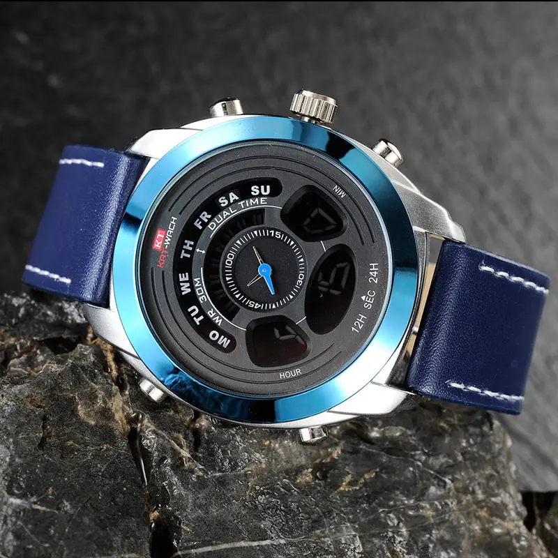 

Cool Sport Watches Men 2019 Digital Quartz Watch Luxury LED Watch Waterproof Fashion Male Wristwatch Relogio Masculino KAT-WACH