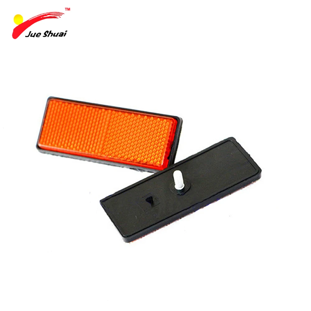

JS Hot Sale Riding Bicycle Wheel Triangular Red Reflector Reflective Warning Light For Safe Mountain Road Bikes Rear Reflector