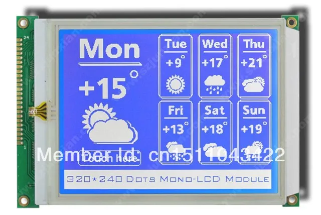 monochrome graphic lcd display manufacturer