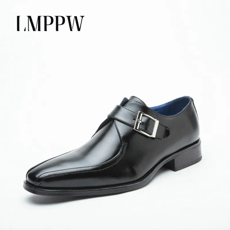 

Genuine Leather Men's Shoes Business Dress Shoes Formal Wedding Brogue Shoes Italian Brand Sapatos Masculinos Casuais Couro 2A