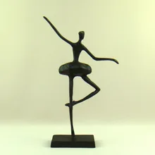 Абстрактный, металлический скульптура балерины ручной работы чугунная балерина статуя украшение для дома подарок и ремесло сувенир орнамент