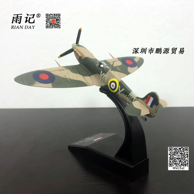 AMER 1/72 масштаб военная модель игрушки 1941 супермарин Spitfire MK Vb истребитель литой металлический самолет модель игрушки для сбора, подарок