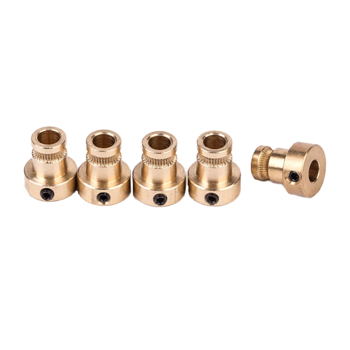 5PCS 1.75mm Brass Feed Extruder Wheel Drive Gear For Reprap 3D Printer