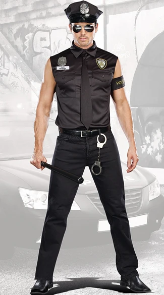 2022 New Halloween  Costumes  for Men  Police  Uniforms 