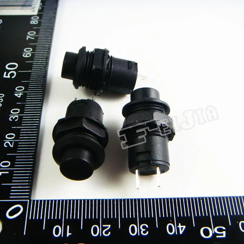 

DS-425A Button color Black 1A/250VAC OFF-ON 2Pin Self-locking Push Button Switch 20Pcs/lot