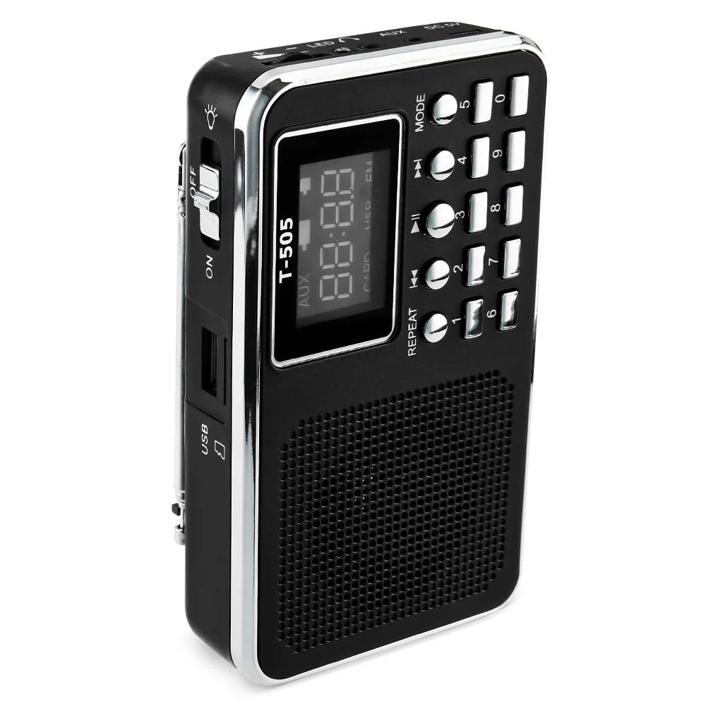 2018 Новый Портативный мини стерео ЖК дисплей цифровой FM радио Динамик USB TF карты Mp3