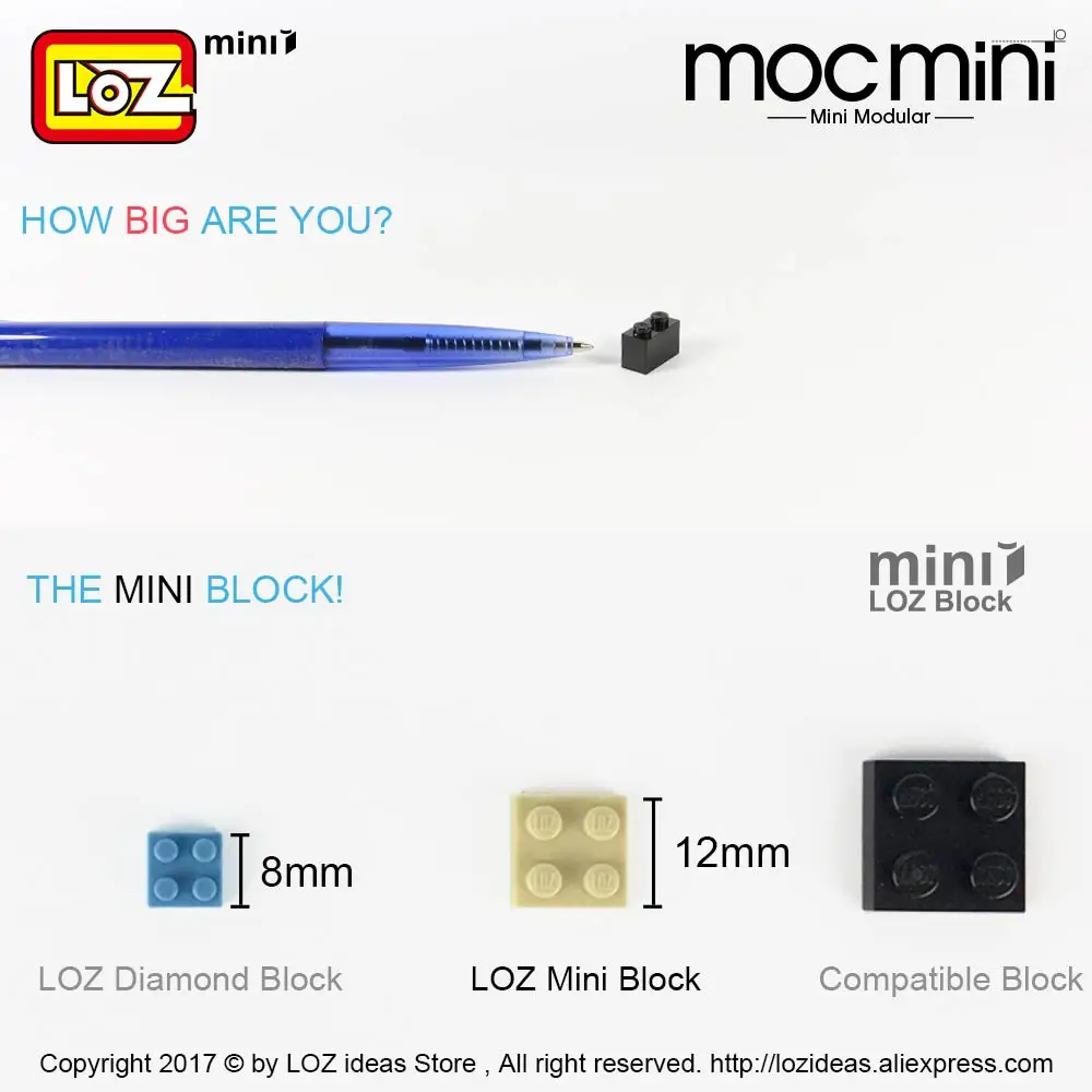 Blocos loz blocos de construção do Qty : 137 Pcs
