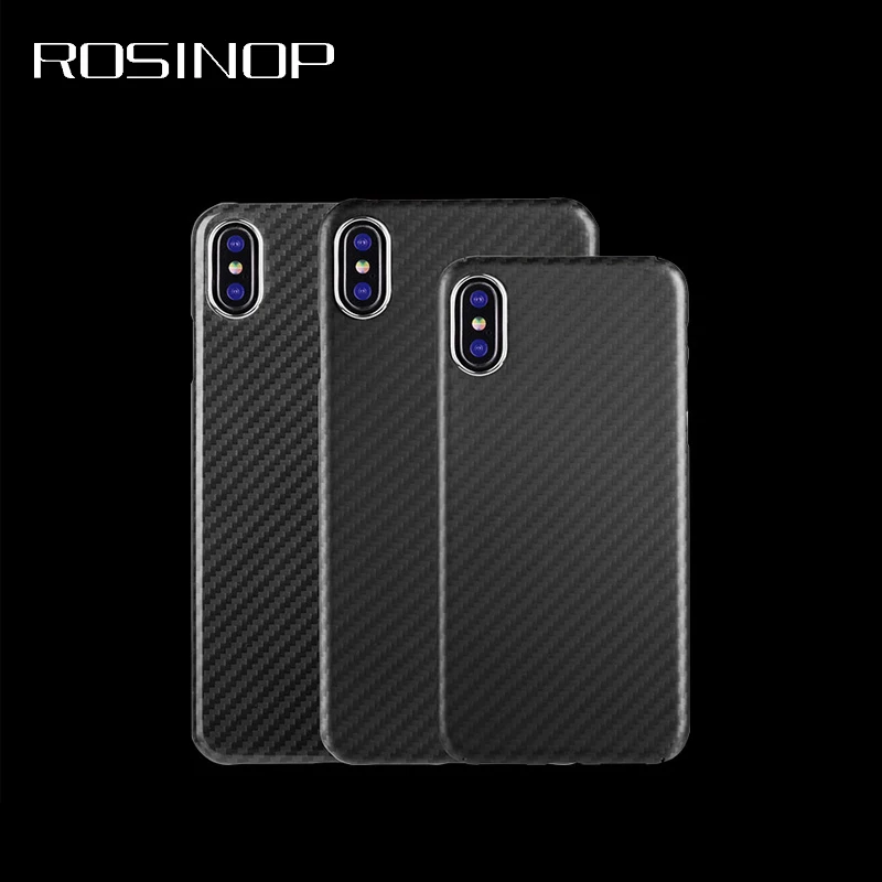 

ROSINOP Ultrathin Carbon Fiber TPU Soft Case For iphone xs max xr x 6 7 8 plus Original Camera Len Drop Protection Silicon Cover