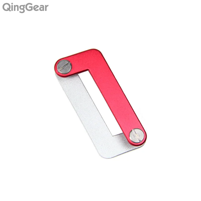 QingGear OKEY Advanced Key Organizer набор ключей для путешествий светильник легко и быстро открывающийся держатель для ключей - Цвет: Red