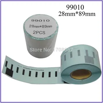 

2PCS/Lot LUDEOU For Dymo Labelwriter 450 Label Printer Label Maker Tapes 99010 89mm*28mm Label Writer Plastic Address Stiker